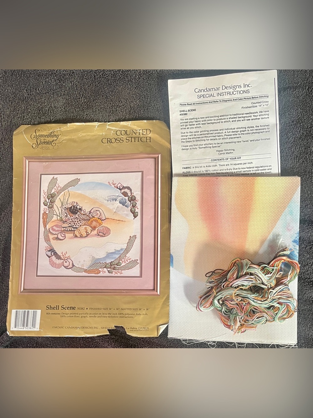 Candamar Designs Something Special Shell Scene Counted Cross Stitch Kit 50382